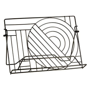 Vertex Black Nickel Metal Recipe Cookbook Stand Rest Kitchen Display iPad Tablet