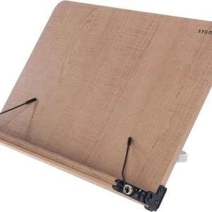 Sysmax Recipe Cookbook Adjustable Wooden Stand Wood Book Holder + Tablet/Laptop